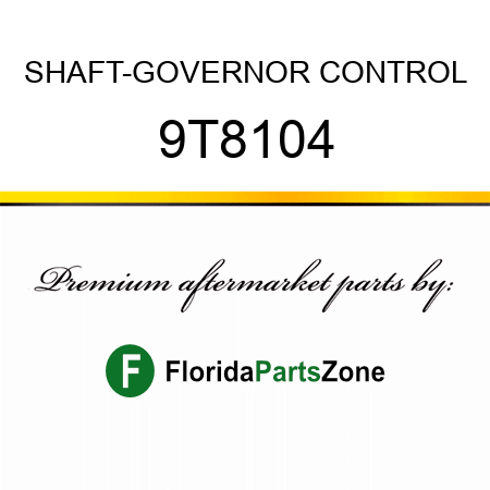SHAFT-GOVERNOR CONTROL 9T8104