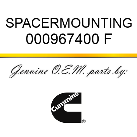 SPACER,MOUNTING 000967400 F