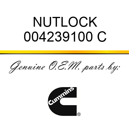 NUT,LOCK 004239100 C