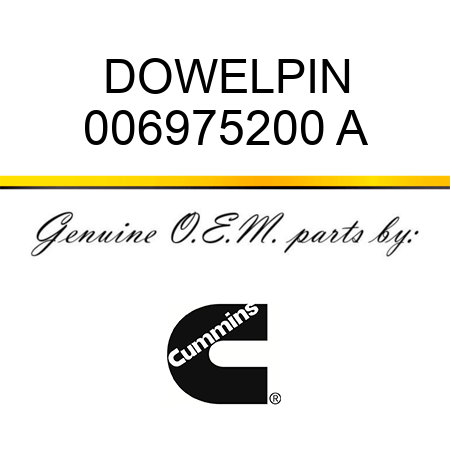 DOWEL,PIN 006975200 A