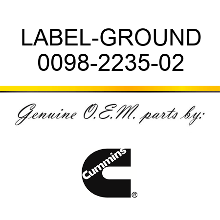 LABEL-GROUND 0098-2235-02
