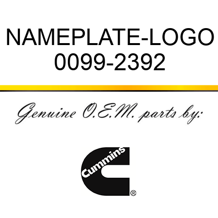 NAMEPLATE-LOGO 0099-2392