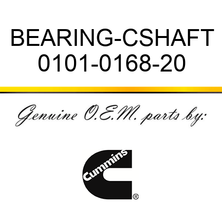 BEARING-CSHAFT 0101-0168-20