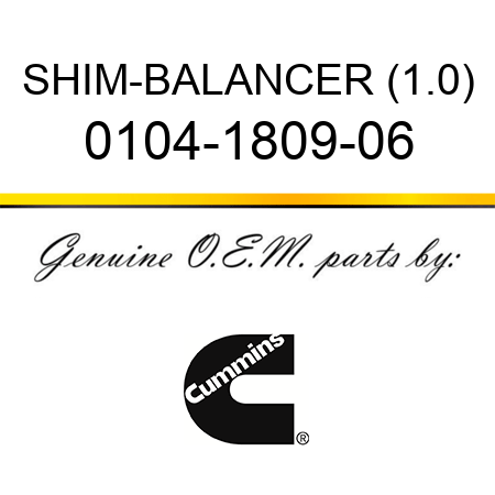SHIM-BALANCER (1.0) 0104-1809-06