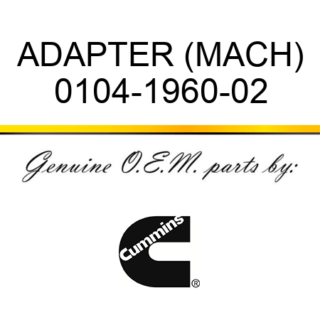 ADAPTER (MACH) 0104-1960-02