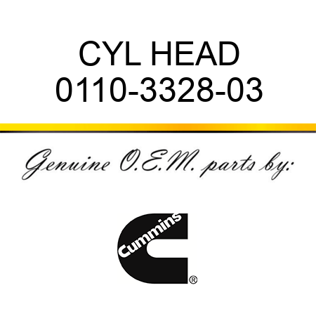 CYL HEAD 0110-3328-03