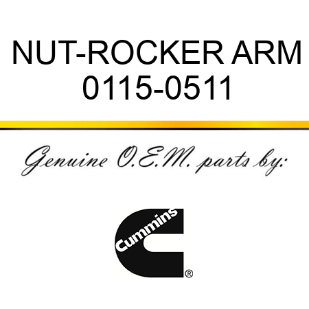 NUT-ROCKER ARM 0115-0511