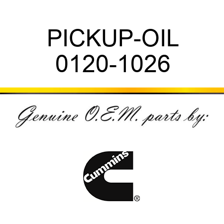 PICKUP-OIL 0120-1026