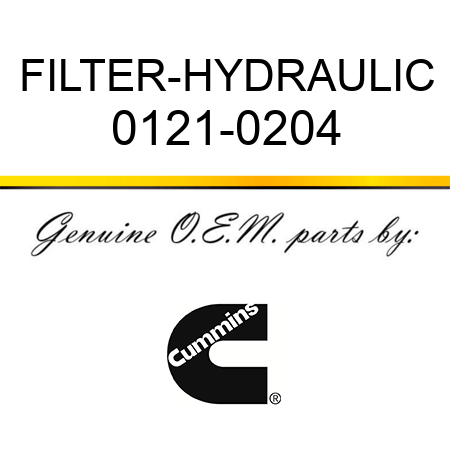 FILTER-HYDRAULIC 0121-0204