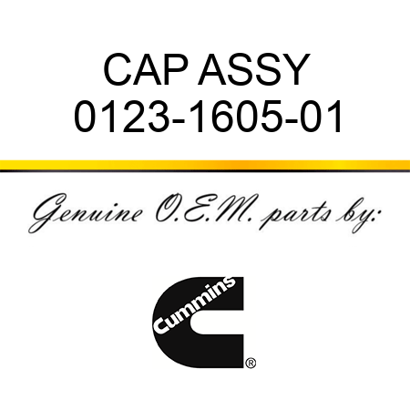 CAP ASSY 0123-1605-01