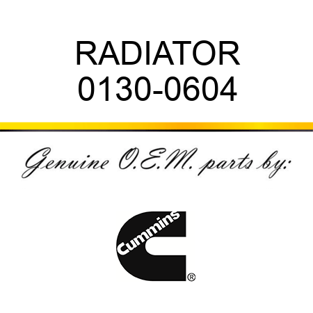 RADIATOR 0130-0604