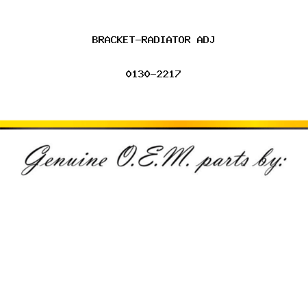BRACKET-RADIATOR ADJ 0130-2217