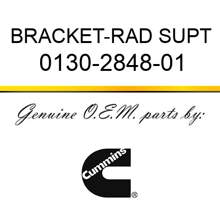 BRACKET-RAD SUPT 0130-2848-01