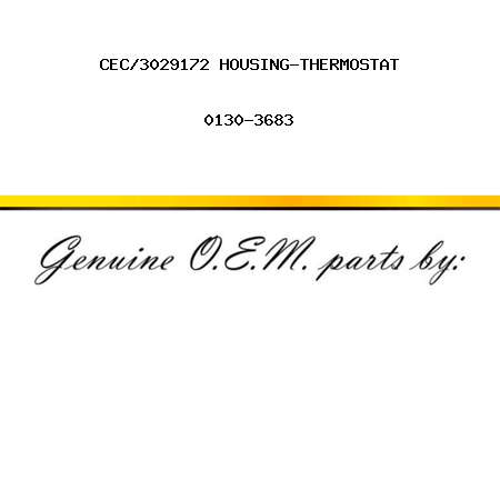 CEC/3029172 HOUSING-THERMOSTAT 0130-3683