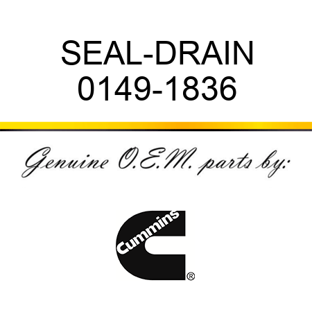 SEAL-DRAIN 0149-1836