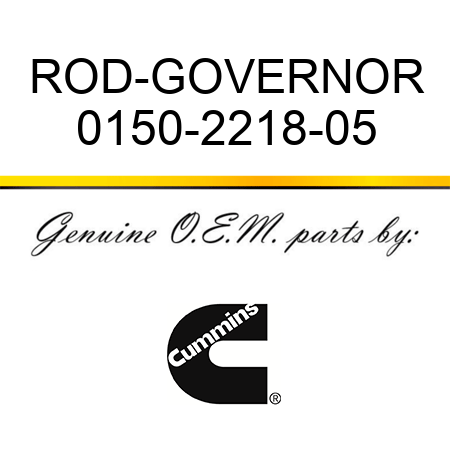 ROD-GOVERNOR 0150-2218-05