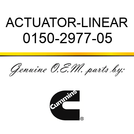 ACTUATOR-LINEAR 0150-2977-05