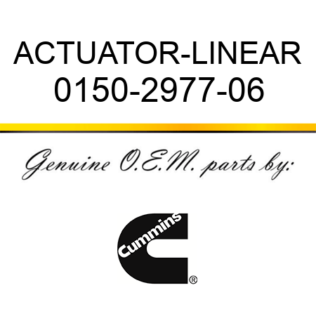 ACTUATOR-LINEAR 0150-2977-06