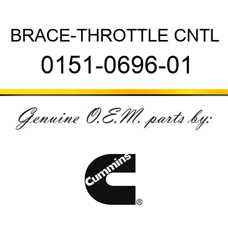 BRACE-THROTTLE CNTL 0151-0696-01