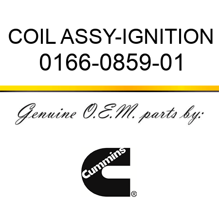 COIL ASSY-IGNITION 0166-0859-01