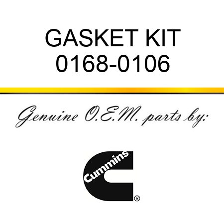 GASKET KIT 0168-0106