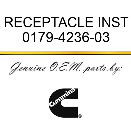 RECEPTACLE INST 0179-4236-03