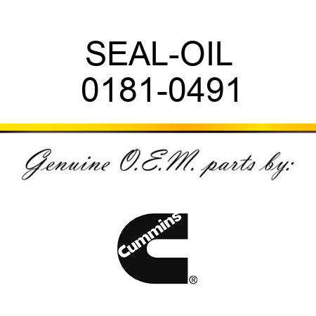 SEAL-OIL 0181-0491