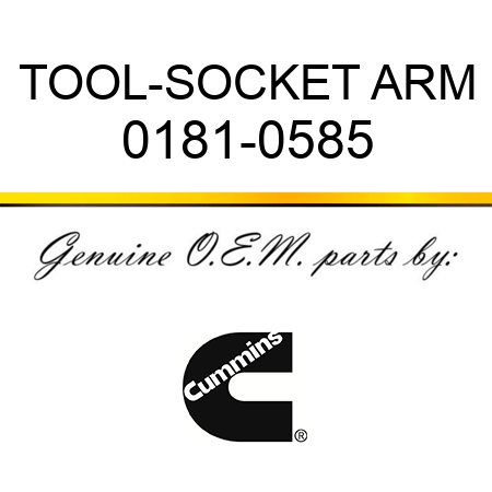 TOOL-SOCKET ARM 0181-0585