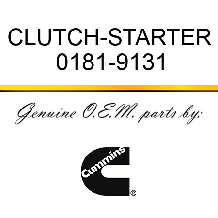 CLUTCH-STARTER 0181-9131