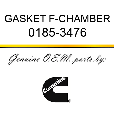 GASKET F-CHAMBER 0185-3476