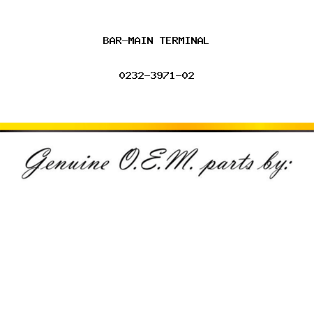 BAR-MAIN TERMINAL 0232-3971-02