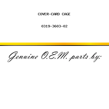 COVER-CARD CAGE 0319-3603-02