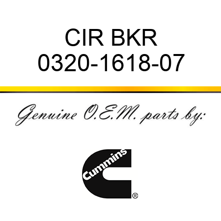CIR BKR 0320-1618-07