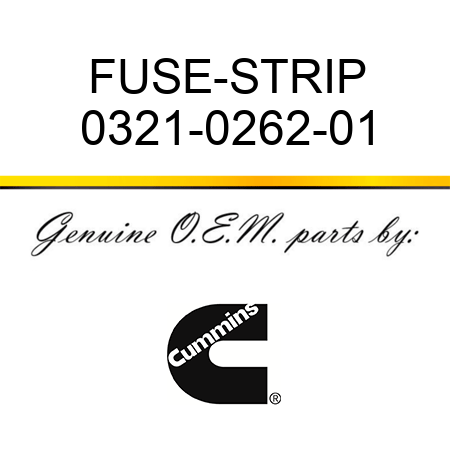 FUSE-STRIP 0321-0262-01
