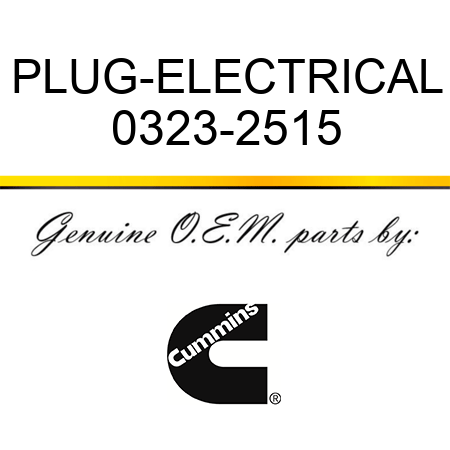 PLUG-ELECTRICAL 0323-2515