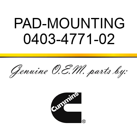 PAD-MOUNTING 0403-4771-02