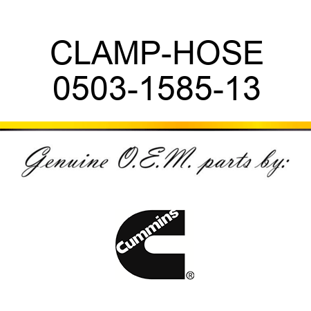 CLAMP-HOSE 0503-1585-13