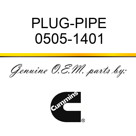 PLUG-PIPE 0505-1401