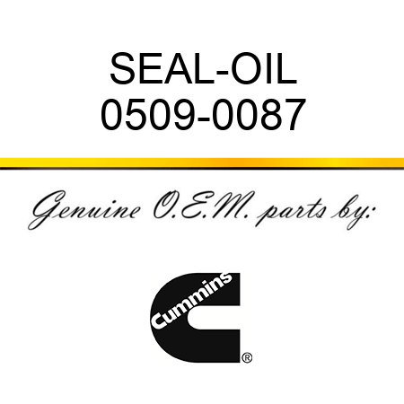 SEAL-OIL 0509-0087