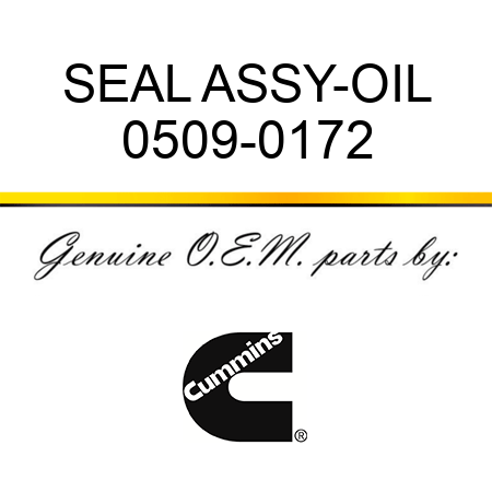 SEAL ASSY-OIL 0509-0172