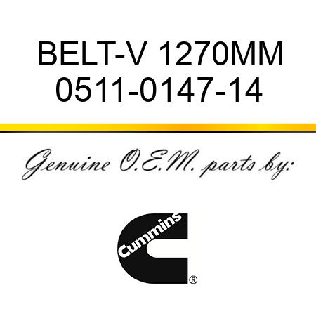 BELT-V 1270MM 0511-0147-14
