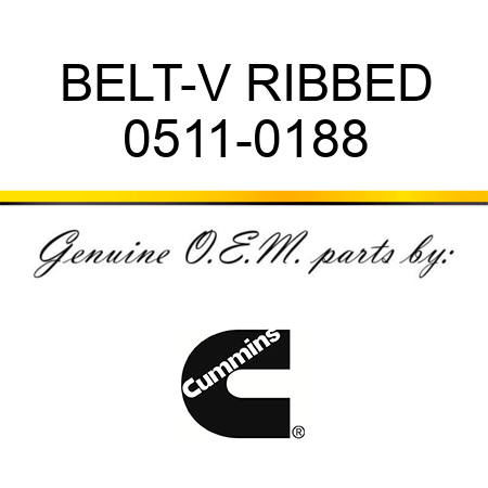 BELT-V RIBBED 0511-0188