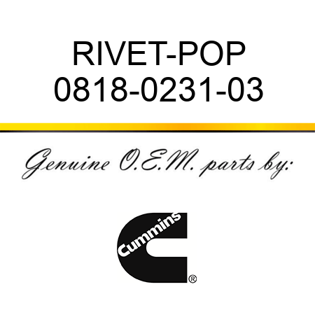 RIVET-POP 0818-0231-03