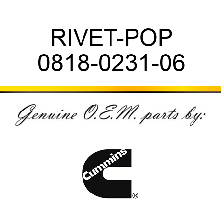RIVET-POP 0818-0231-06