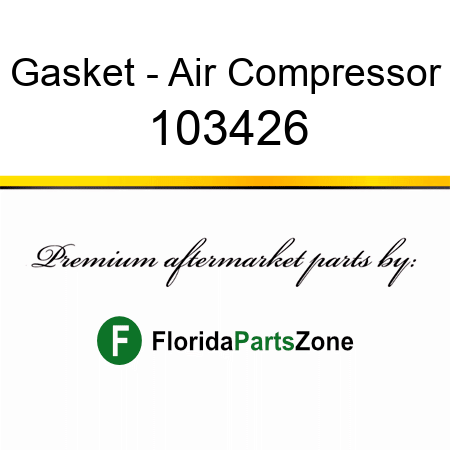 Gasket - Air Compressor 103426