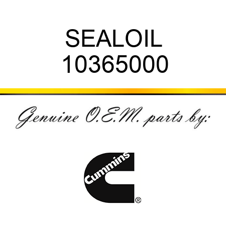 SEAL,OIL 10365000