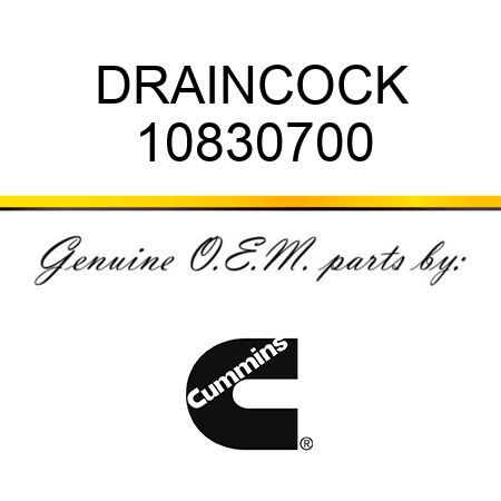 DRAINCOCK 10830700