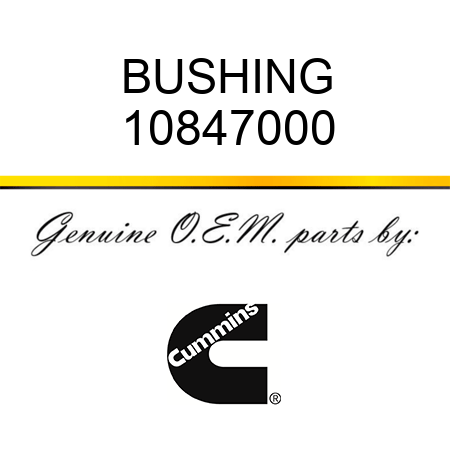 BUSHING 10847000