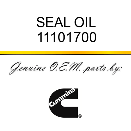 SEAL, OIL 11101700