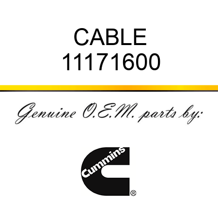 CABLE 11171600